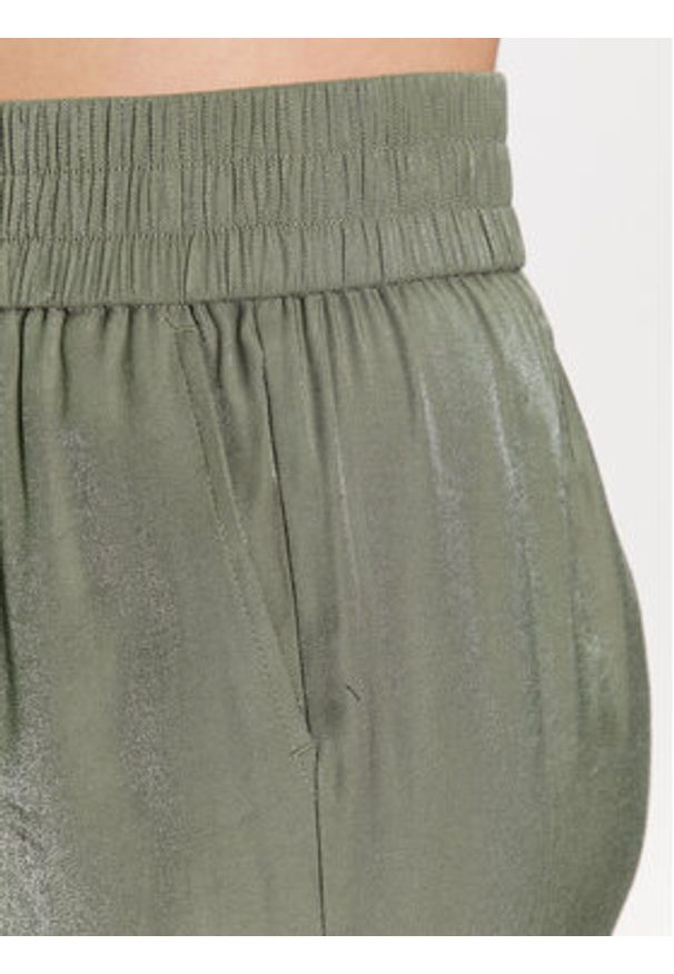 Olsen Spodnie materiałowe 14002060 Khaki Regular Fit. Kolor: brązowy. Materiał: materiał, wiskoza