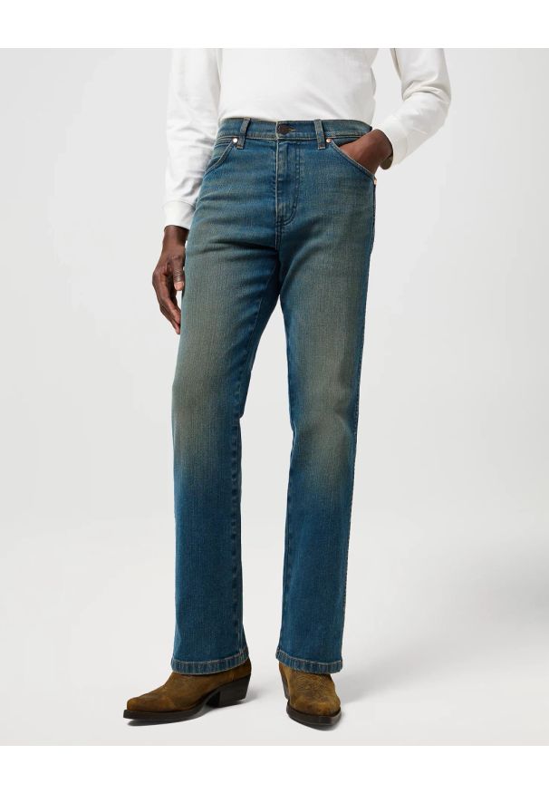 Wrangler - MESKIE SPODNIE WRANGLER WRANCHER FADED 112373030