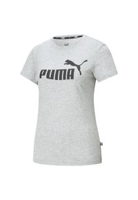 Puma - T-shirt Damski Logo ESS. Kolor: szary