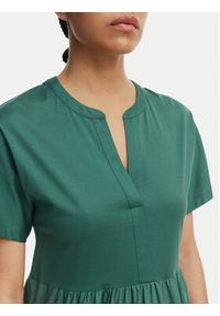 Weekend Max Mara Sukienka letnia Capsula 2615621032 Zielony ciemny Regular Fit. Kolor: zielony. Materiał: bawełna. Sezon: lato #5
