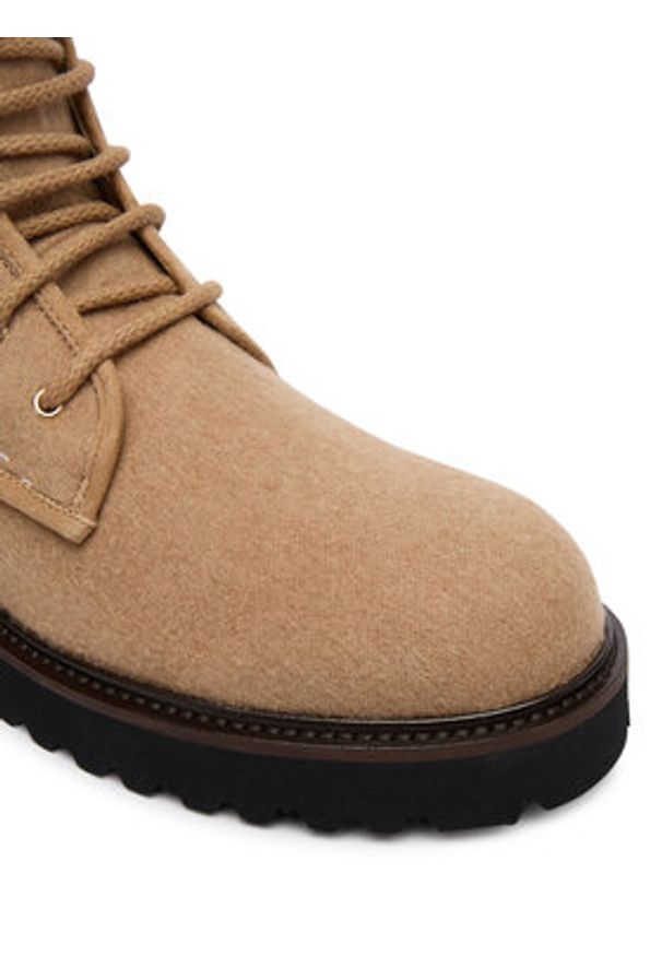 Max Mara Trzewiki Bakerzipwk 2524796012600 Brązowy. Kolor: brązowy. Materiał: materiał