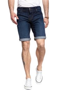 Mustang - SPODENKI MĘSKIE MUSTANG 5 POCKET SHORT SUPER DARK 1007104 5000 942. Materiał: jeans #5