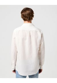 Wrangler - WRANGLER LS 1 PKT SHIRT MĘSKA KOSZULA W KRATĘ KRATA WORN WHITE 112352281