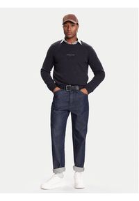 Tommy Jeans Sweter DM0DM22097 Granatowy Regular Fit. Kolor: niebieski. Materiał: syntetyk #2