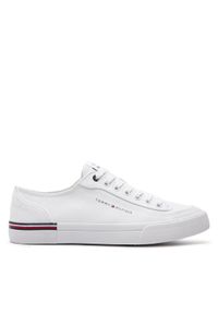 TOMMY HILFIGER - Tommy Hilfiger Tenisówki Corporate Vulc Canvas FM0FM04954 Biały. Kolor: biały #1