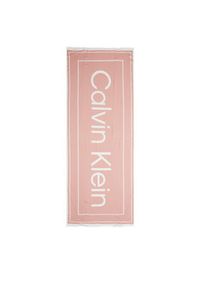Calvin Klein Szal Logo K60K610814 Różowy. Kolor: różowy. Materiał: wiskoza #3