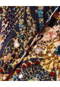 Camilla - CAMILLA - Wzorzysta sukienka Nouveau Nights. Kolor: brązowy. Materiał: jedwab, koronka. Wzór: aplikacja, koronka, kwiaty, nadruk #5
