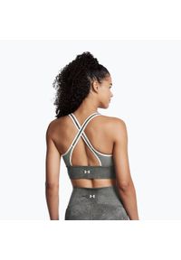 Biustonosz treningowy Under Armour Project Rock Infinity Let's Go. Kolor: zielony. Sport: fitness