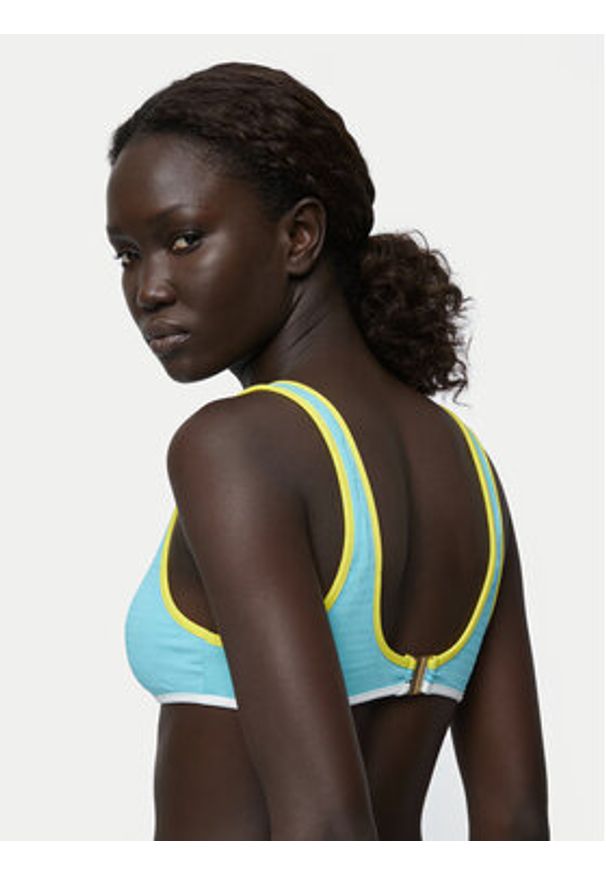 Seafolly Góra od bikini Beach Bound 31467-072 Turkusowy. Kolor: turkusowy. Materiał: syntetyk