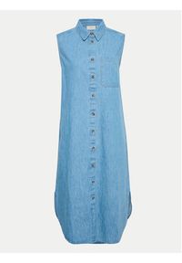 Kaffe Sukienka jeansowa Louise 10508518 Niebieski Regular Fit. Kolor: niebieski. Materiał: bawełna #4