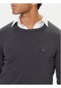 TOMMY HILFIGER - Tommy Hilfiger Sweter Essential Ssnl MW0MW39999 Szary Regular Fit. Kolor: szary. Materiał: bawełna #5