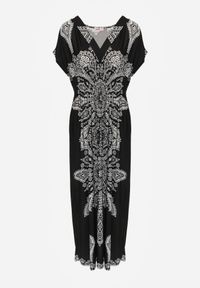 Renee - Czarna Sukienka Maxi w Etniczny Wzór Josanie. Kolor: czarny. Styl: boho, wakacyjny. Długość: maxi #3