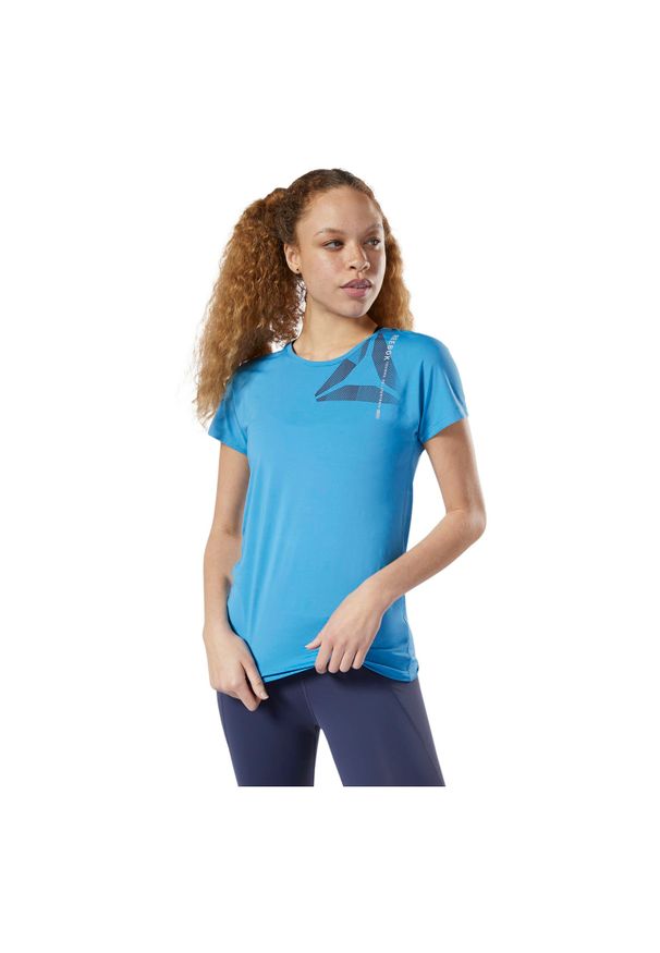 Koszulka damska Reebok Activchill Graphic DY8181. Materiał: materiał, elastan, nylon, dzianina, poliester. Sport: fitness