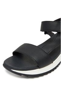 Rieker Sandały W2951-00 Czarny. Kolor: czarny. Materiał: skóra