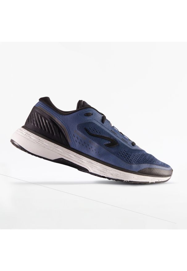 KIPRUN - Buty do biegania męskie Kiprun KS500. Kolor: czarny, wielokolorowy, niebieski. Wzór: geometria