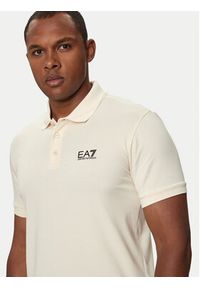 EA7 Emporio Armani Polo 8NPF14 PJVQZ 1713 Beżowy Regular Fit. Typ kołnierza: polo. Kolor: beżowy. Materiał: bawełna