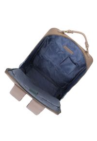 Wittchen - Męski plecak na laptopa 13/14” z gładką kieszenią. Kolor: beżowy. Materiał: skóra ekologiczna. Wzór: gładki. Styl: elegancki, casual, klasyczny, biznesowy #4