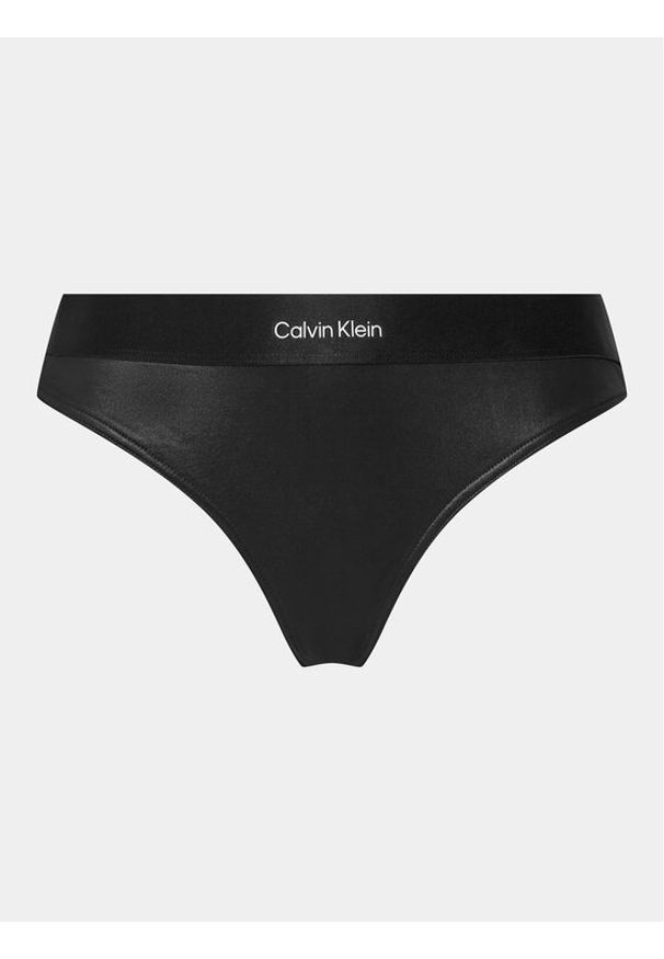Calvin Klein Swimwear Dół od bikini KW0KW02288 Czarny. Kolor: czarny. Materiał: syntetyk