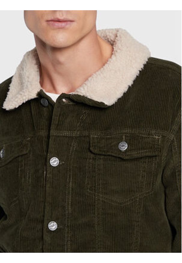 Blend Kożuch Outwear 20714392 Zielony Regular Fit. Kolor: zielony. Materiał: bawełna