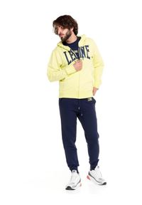 LEONE 1947 APPAREL - Męska zapinana na zamek bluza z kapturem Leone 1947 Apparel. Typ kołnierza: kaptur. Kolor: zielony, wielokolorowy, żółty. Materiał: tkanina. Sport: fitness