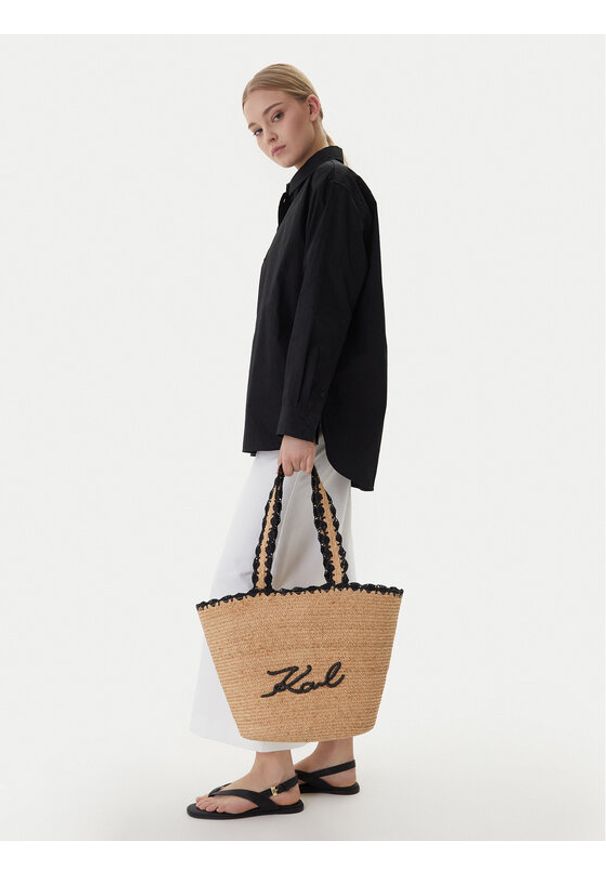 Karl Lagerfeld - KARL LAGERFELD Torebka B1W46070 Beżowy. Kolor: beżowy