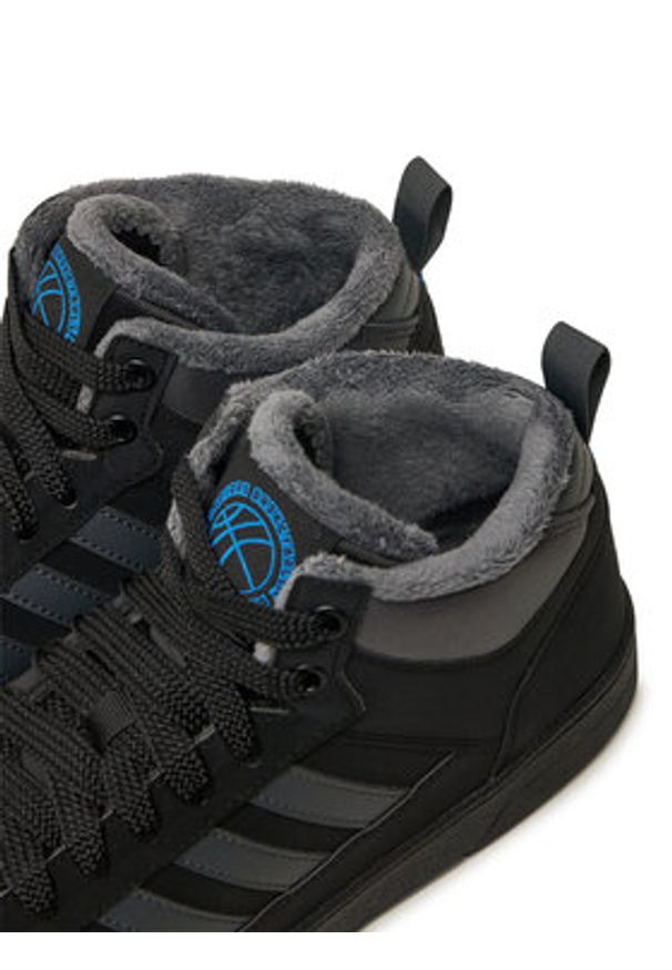 Adidas - adidas Sneakersy Rapid Court Mid Winterized JR0170 Czarny. Kolor: czarny. Materiał: skóra