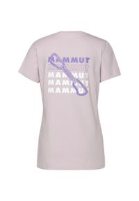 Koszulka bawełniana damska Mammut Massone T-Shirt Quickdraw. Kolor: brązowy. Materiał: bawełna