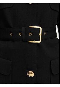 Elisabetta Franchi Marynarka MK-10B-62E2-V600 Czarny Slim Fit. Kolor: czarny. Materiał: poliamid #4
