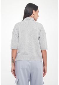 Sweter damski wełniany z kołnierzem polo PESERICO. Typ kołnierza: polo. Materiał: wełna #2