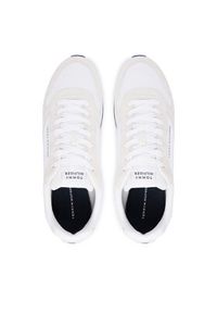 TOMMY HILFIGER - Tommy Hilfiger Sneakersy Light Eva Runner FM0FM05907 Biały. Kolor: biały. Materiał: skóra, zamsz #3
