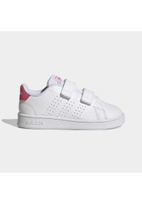 Adidas - Advantage Lifestyle Court Two Hook-and-Loop Shoes. Kolor: biały, wielokolorowy, różowy, czarny. Materiał: materiał. Model: Adidas Advantage