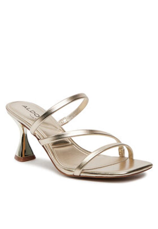 Aldo Klapki Jewella 13706602 Złoty. Kolor: złoty. Materiał: skóra