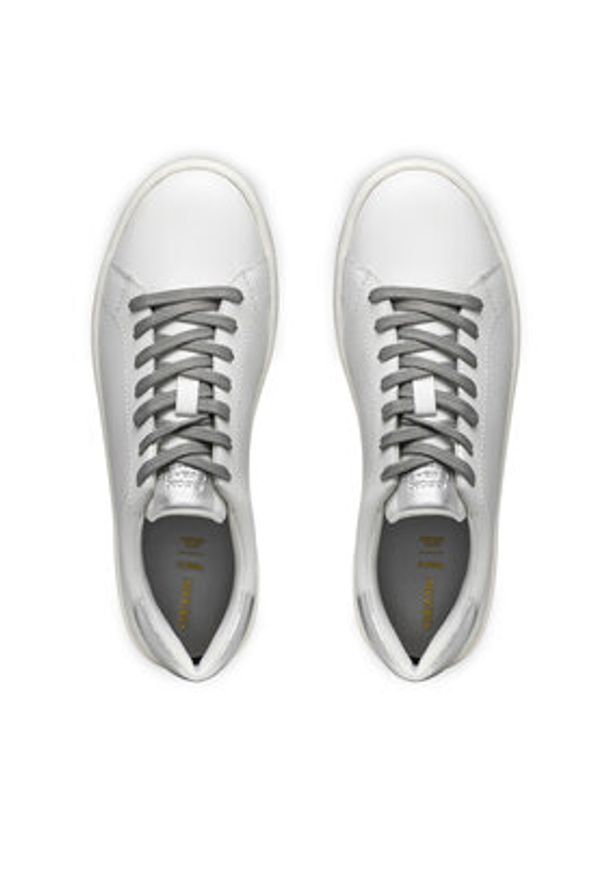 Geox Sneakersy D Spherica Ecub-1 D45WEA 09BNF C0007 Biały. Kolor: biały. Materiał: skóra