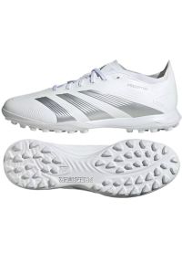 Adidas - Buty piłkarskie adidas Predator League L Tf M IE2613 białe. Zapięcie: sznurówki. Kolor: biały. Materiał: syntetyk, guma. Sport: piłka nożna