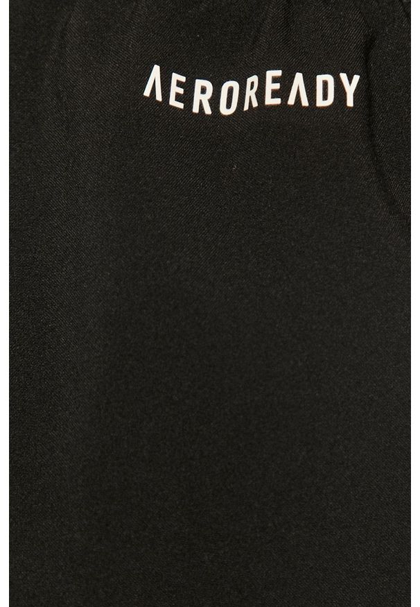 Adidas - adidas - Szorty. Okazja: na co dzień. Kolor: czarny. Materiał: materiał. Styl: casual