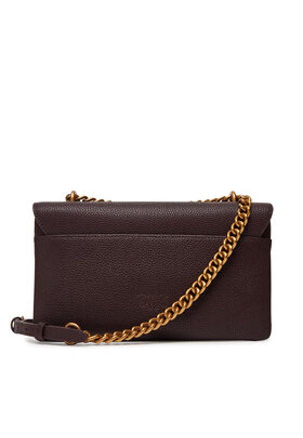 Pinko - PINKO Torebka Love One Soft Mini AI 24-25 PLTT 104528 A29Q Brązowy. Kolor: brązowy. Materiał: skórzane