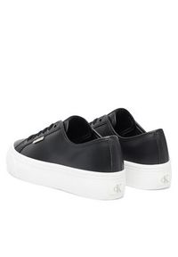 Calvin Klein Jeans Sneakersy Vulc Flatform Lth YW0YW01886 Czarny. Kolor: czarny. Materiał: skóra #5