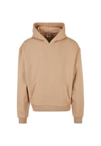 Urban Classics - Męska Bluza Z Kapturem Ultra Heavyweight. Typ kołnierza: kaptur. Kolor: beżowy #1