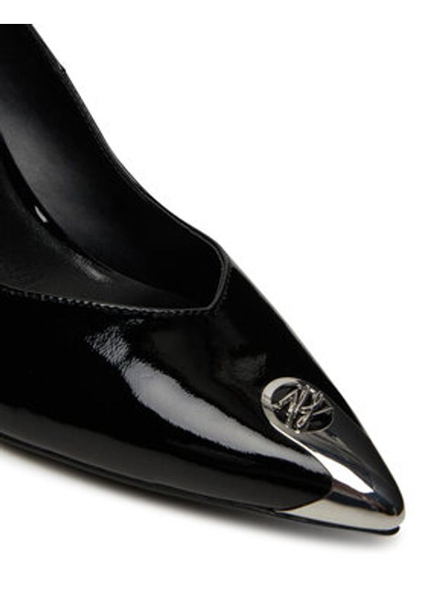 Karl Lagerfeld - KARL LAGERFELD Czółenka Sienna Court KL32709 Czarny. Kolor: czarny. Materiał: lakier, skóra