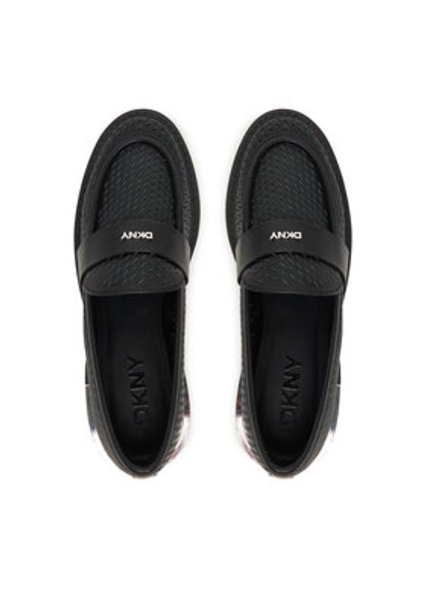 DKNY Lordsy Rezzi K2654548 Czarny. Kolor: czarny. Materiał: skóra