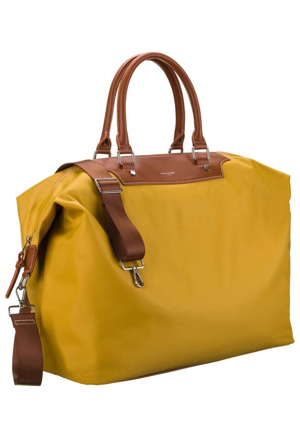 DAVID JONES - Torba weekendowa żółta David Jones [DH] CM6596 YELLOW. Kolor: żółty