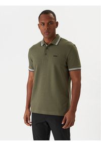 BOSS Polo Paddy 50469055 Khaki Regular Fit. Typ kołnierza: polo. Kolor: brązowy. Materiał: bawełna #1