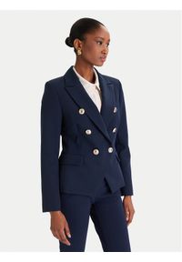 Rinascimento Marynarka CFC0126227003 Granatowy Slim Fit. Kolor: niebieski. Materiał: syntetyk