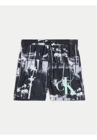 Calvin Klein Swimwear Szorty kąpielowe KV0KV00045 Czarny Regular Fit. Kolor: czarny. Materiał: syntetyk #2