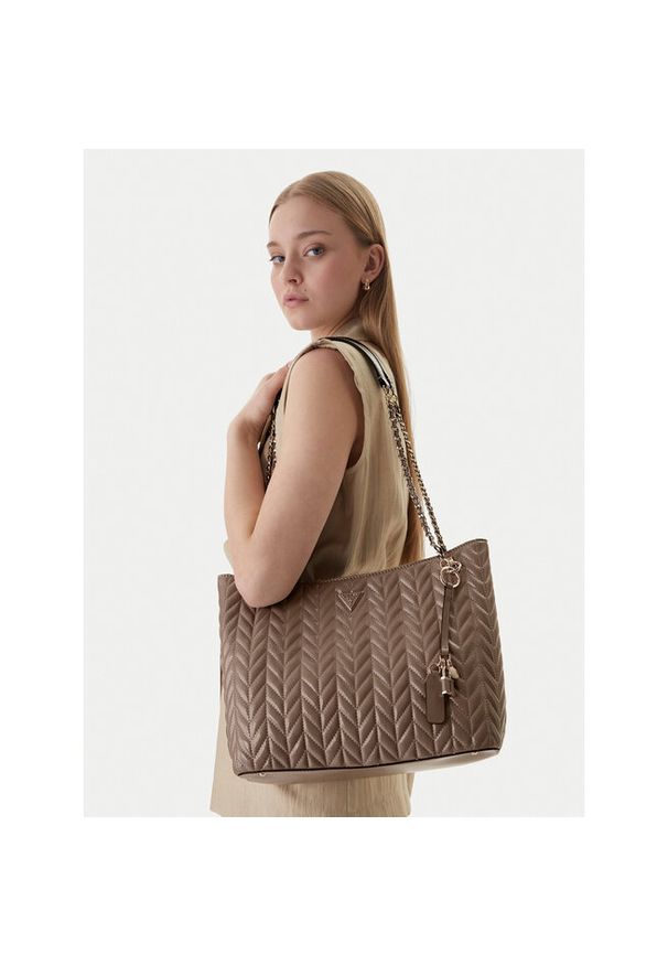 Torebka Guess. Kolor: beżowy