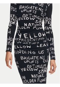 Desigual Sukienka codzienna 24WWVK45 Czarny Slim Fit. Okazja: na co dzień. Kolor: czarny. Materiał: wiskoza. Typ sukienki: proste. Styl: casual #3