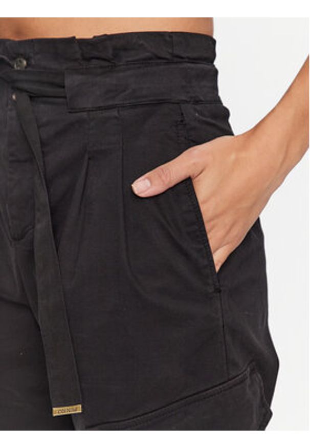 Pinko Spodnie materiałowe 101786 A15L Czarny Regular Fit. Kolor: czarny. Materiał: bawełna