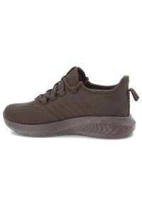 Big-Star - Sneakersy damskie Big Star, cholewka z materiału tekstylnego o oddychającej strukturze wsuwany fason, brązowe, UU274055. Kolor: brązowy. Materiał: materiał. Szerokość cholewki: normalna #5