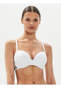 DKNY Biustonosz z fiszbiną DK7511 Biały. Kolor: biały. Materiał: bawełna #1