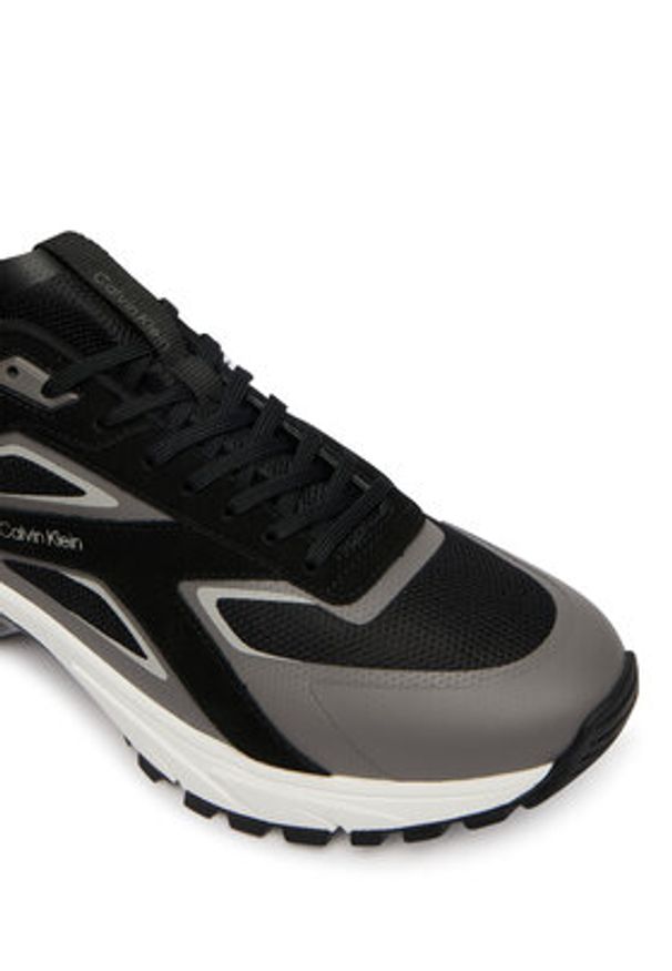 Calvin Klein Sneakersy Hike Runner Ck Stripe Mix Ny-Su HM0HM02220 Czarny. Kolor: czarny. Materiał: materiał